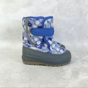 L.L. Bean Northwood Toddler Blue Gray Snow Boots
